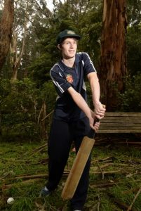 Playing blow to blind cricketer
