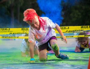 Colourful fun for footy club