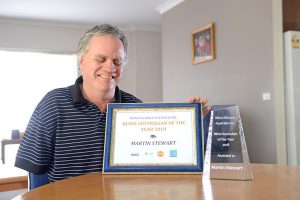 Upwey’s Martin Stewart is the Blind Australian of the Year