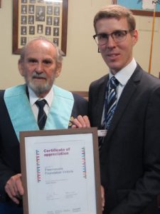 A Freemason donation
