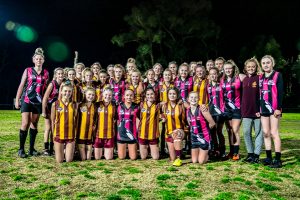 Hawkettes under lights