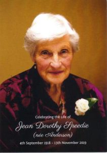 Tecoma mourns Jean Speedie