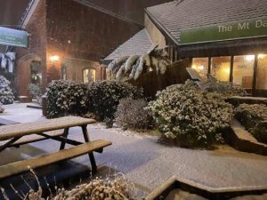 Snow brings joy to the hills
