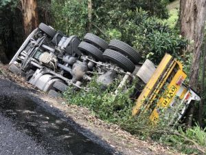 Truck rollover rescue