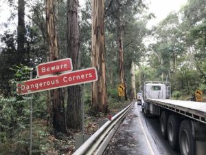 Two semi trailers collide in Mt Burnett