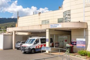 Pregnant women slid down hospital stairs