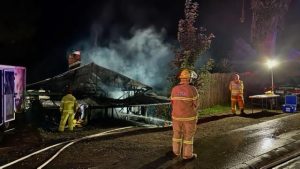 Early morning house fire in Belgrave