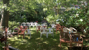 Gilbert and Sullivan Opera in the garden