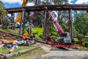 Puffing Billy Trestle Bridge receives repairs