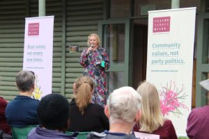Claire Ferres Miles launches campaign