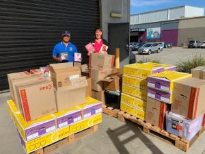 Donated children’s books shipped to Lismore