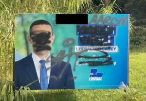 Candidates condemn signage vandalisation