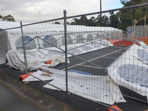 Disaster for footy club’s temporary facilities
