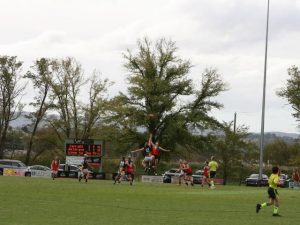 Close game between Belgrave and Yarra Glen