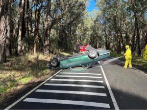 Winter road safety warning