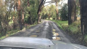 Pothole problem in shire