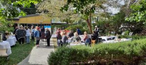 Garden party thanking volunteers