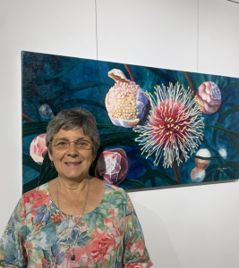 Emerald Hills Hub hosts first exhibition for 70-year-old artist