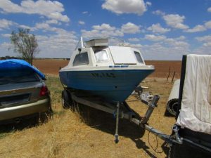 Police search for owner boat and trailer towed through The Basin