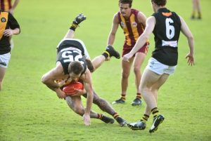 Monbulk vs Woori Yallock in an Anzac Day clash