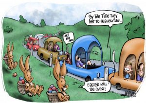 CARTOON: Easter traffic gridlock
