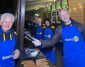 Marathon fundraiser for Emerald Rotary volunteers during Train of Lights spectacle