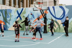 Community basketball area opened at Westfield Knox