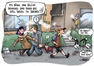 CARTOON: Is it too cold for shorts?