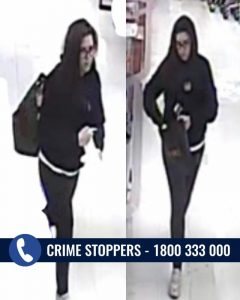 Police looking for woman after bank cards were stolen from a vehicle in Wantirna