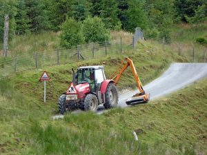 Council slashing roadside grass to prepare for fire