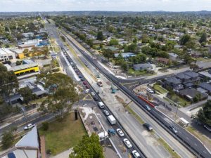 Burwood Highway, McMahons Road intersection upgrade on home stretch