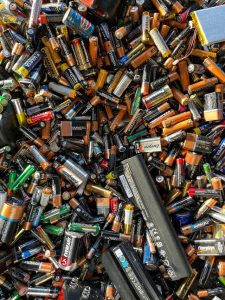 Batteries and e-waste do not belong in the bin