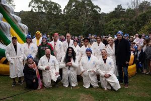 Big Freeze plunge gets a Blue Wiggle skivvy on scene