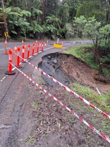 One lane reopens after Sassafras road impacted by landslide
