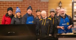 Rotary helps feed hungry passengers