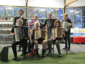 Local accordionists perform at Belgrave Library