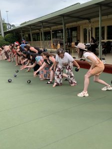 Barefoot bowls brings holiday cheer to Monbulk Bowling Club
