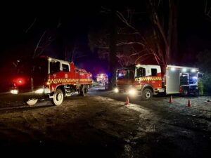 Woman airlifted after Hoddles Creek blaze