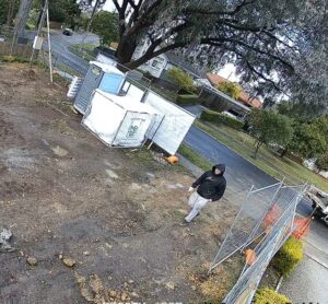 Illegal concrete dumping at Boronia construction site