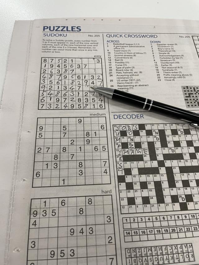 Brain games for seniors at Knox