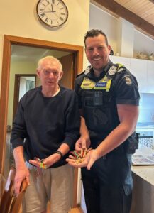 Boronia Police return stolen WWII medals