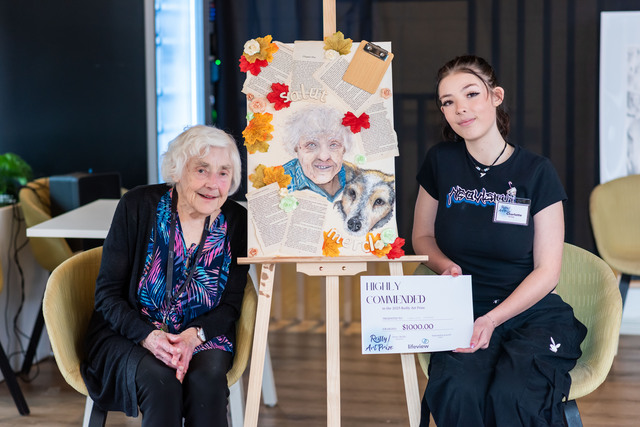 Student artists connect with local aged care residents