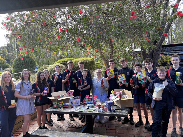 Year-8 students, eight bins, one mission