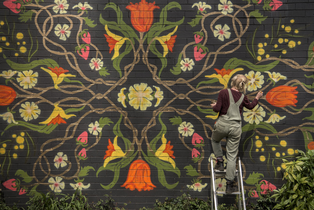 Art for the teens, mural artist steps up