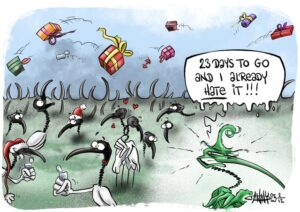 Cartoon: 23 days to go