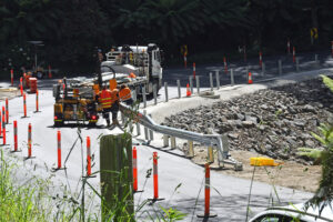 Sassafras landslide finally fixed